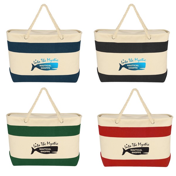 JH3279 Large Cruising Tote With Rope Handles An...